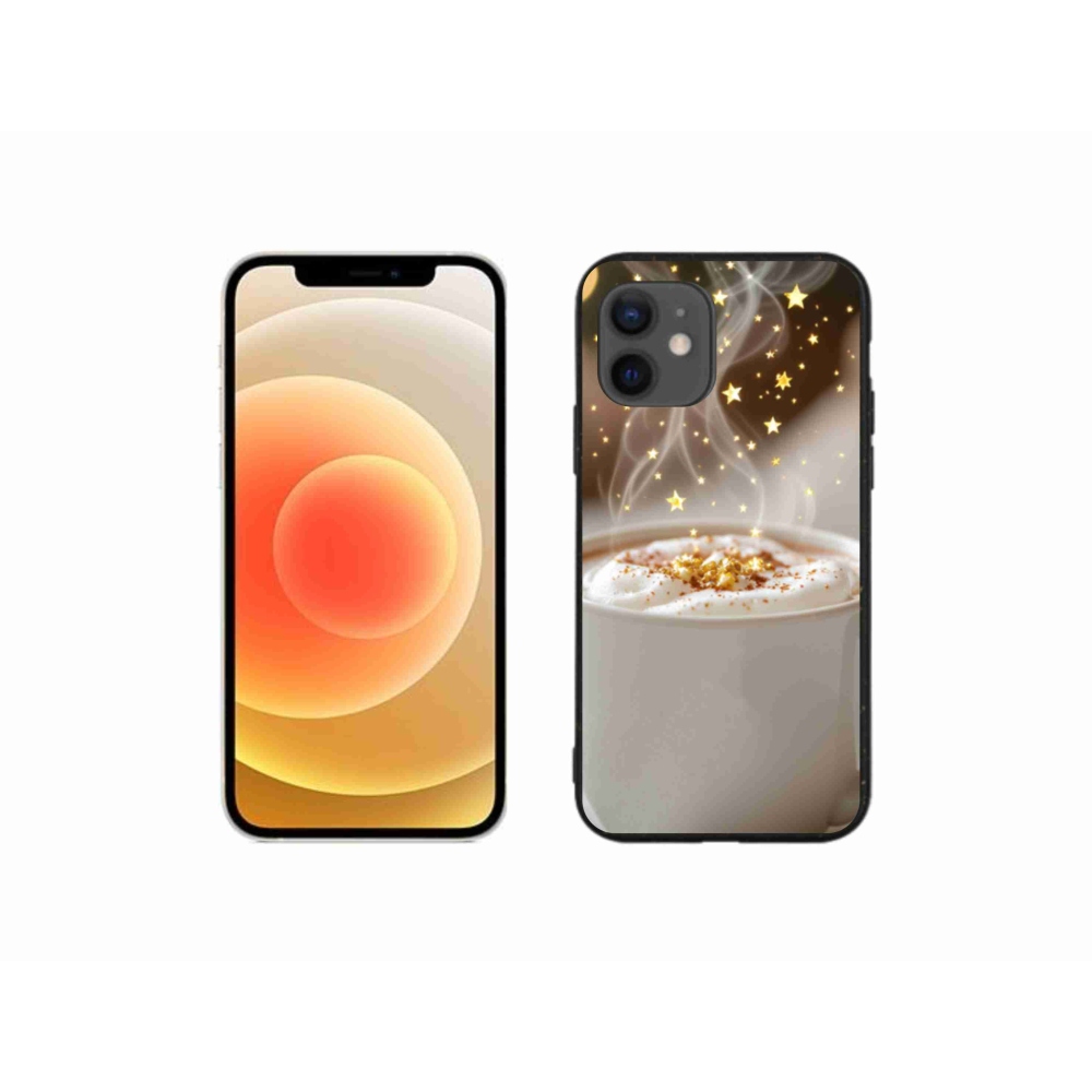 Gelový kryt mmCase na iPhone 12 Mini - vánoční horký nápoj