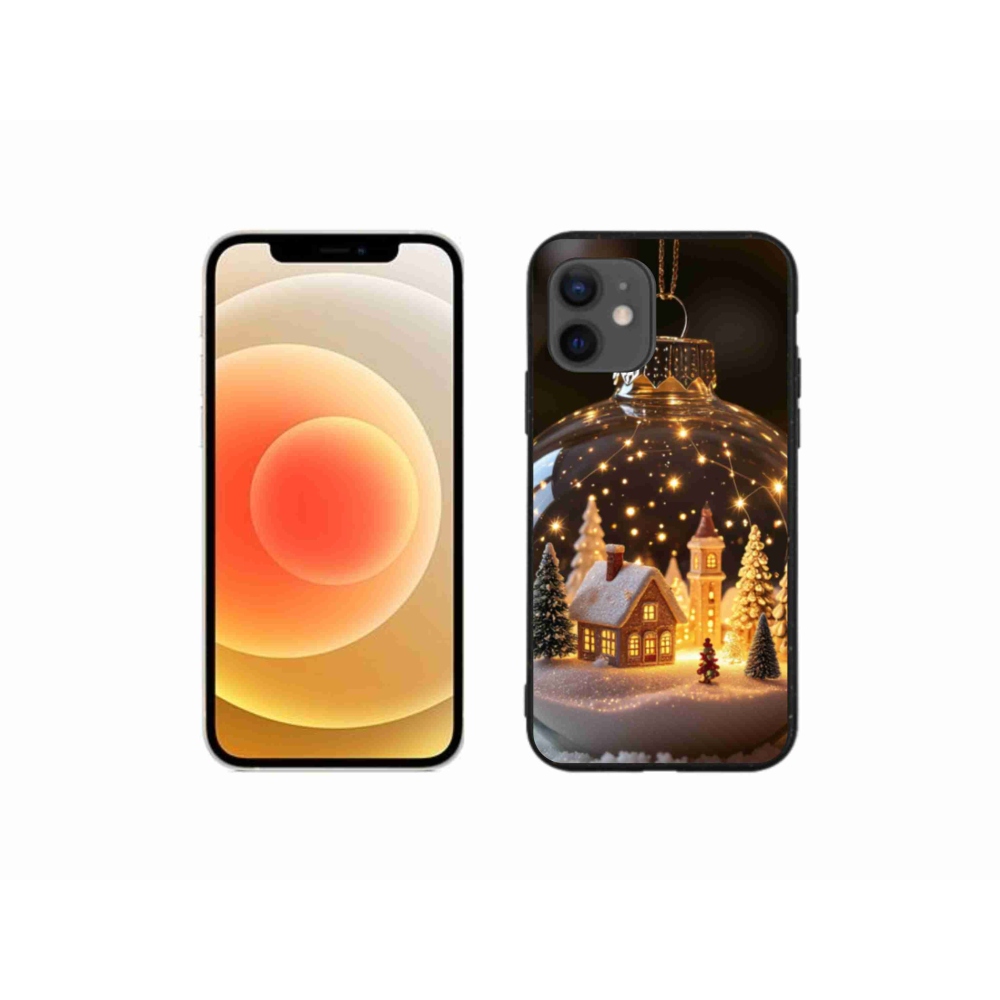 Gelový kryt mmCase na iPhone 12 Mini - vánoční koule 3