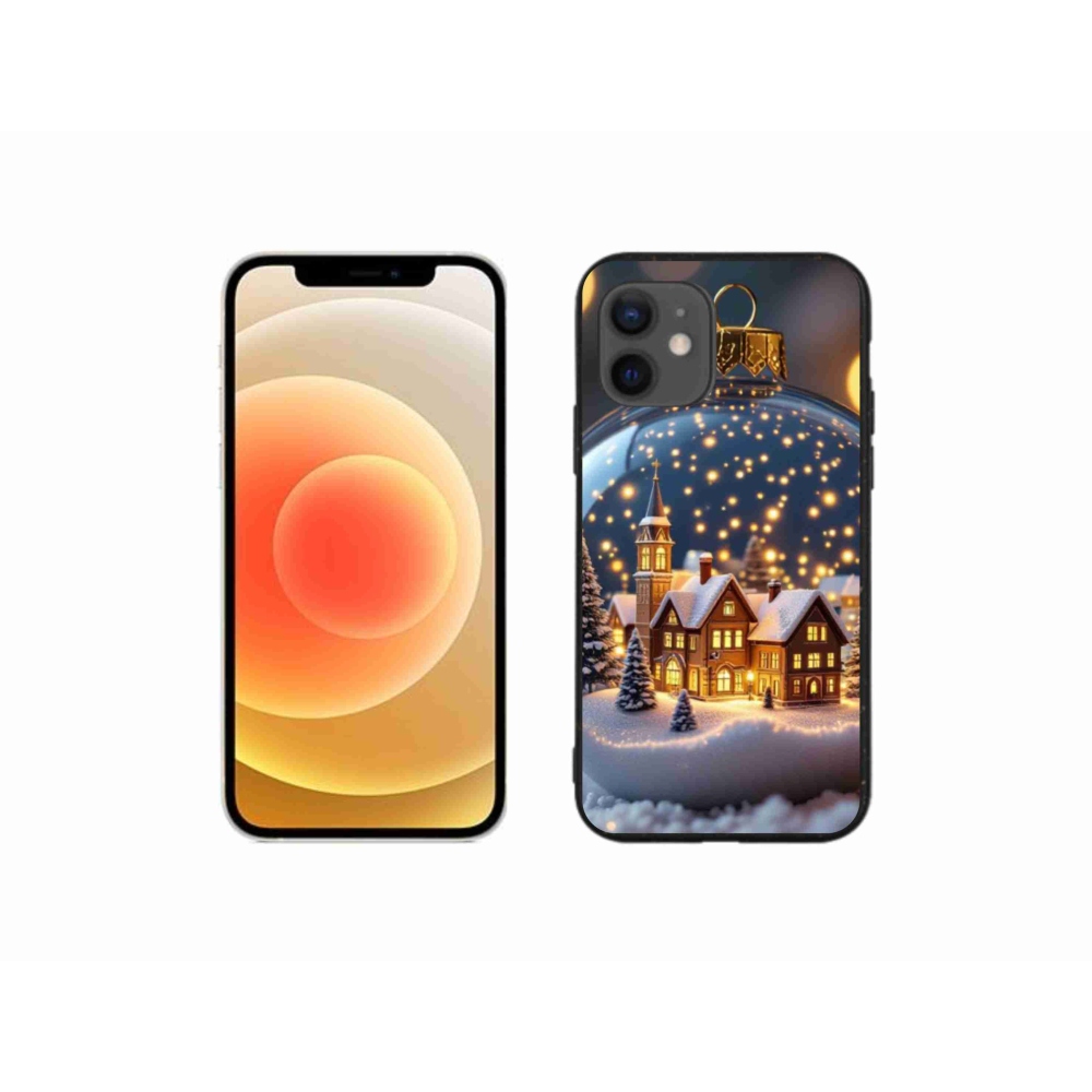 Gelový kryt mmCase na iPhone 12 Mini - vánoční koule 4