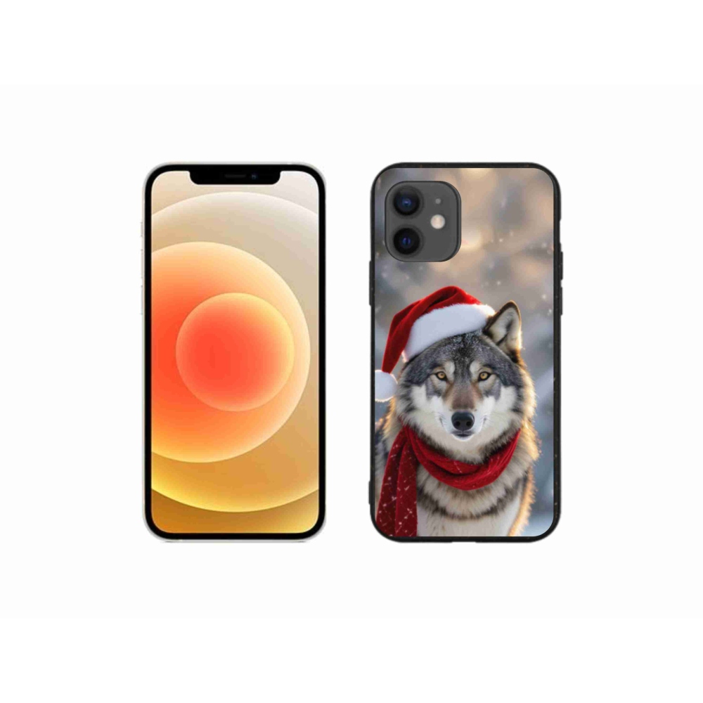 Gelový kryt mmCase na iPhone 12 Mini - vánoční vlk