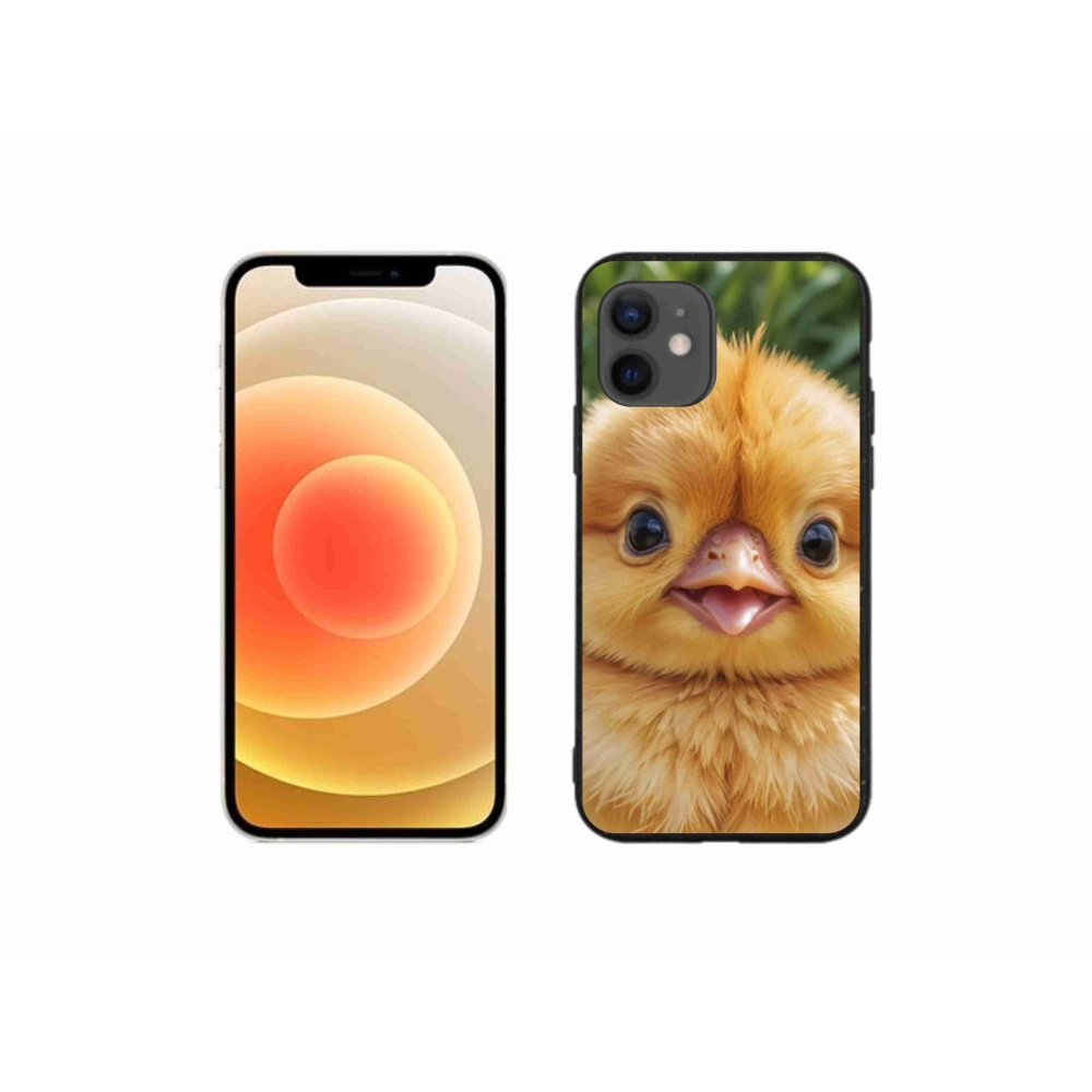 Gelový kryt mmCase na iPhone 12 Mini - veselé kuřátko