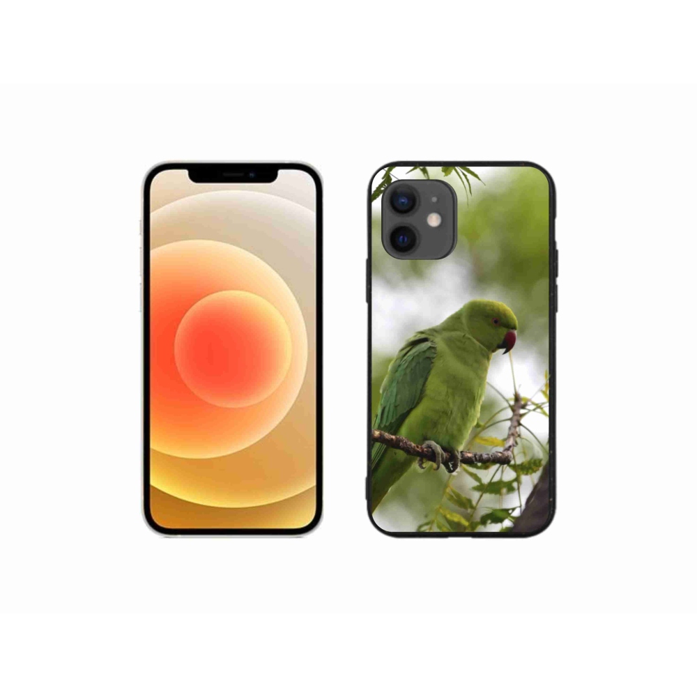 Gelový kryt mmCase na iPhone 12 Mini - zelený papoušek