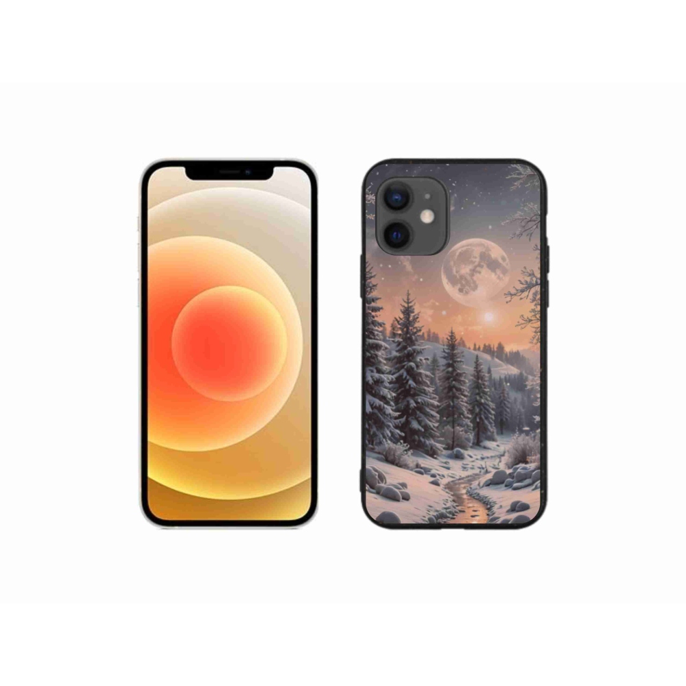 Gelový kryt mmCase na iPhone 12 Mini - zimní krajina 2