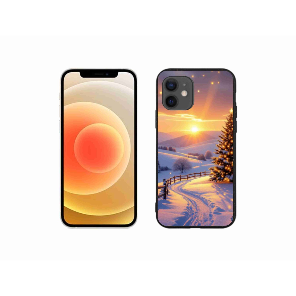 Gelový kryt mmCase na iPhone 12 Mini - zimní krajina