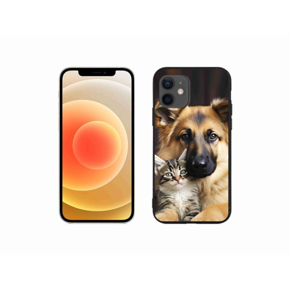 Gelový kryt mmCase na iPhone 12 Mini - zvířecí přátelství