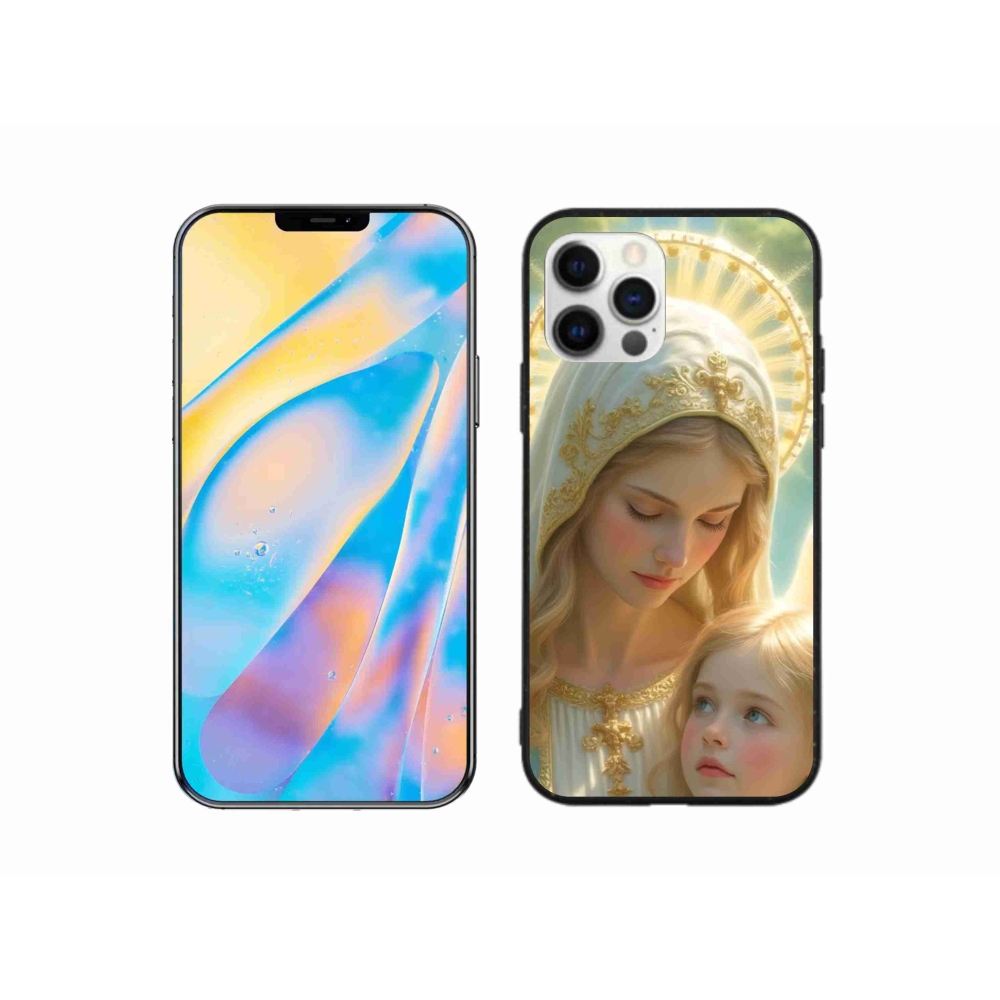 Gelový kryt mmCase na iPhone 12 - náboženský motiv 2
