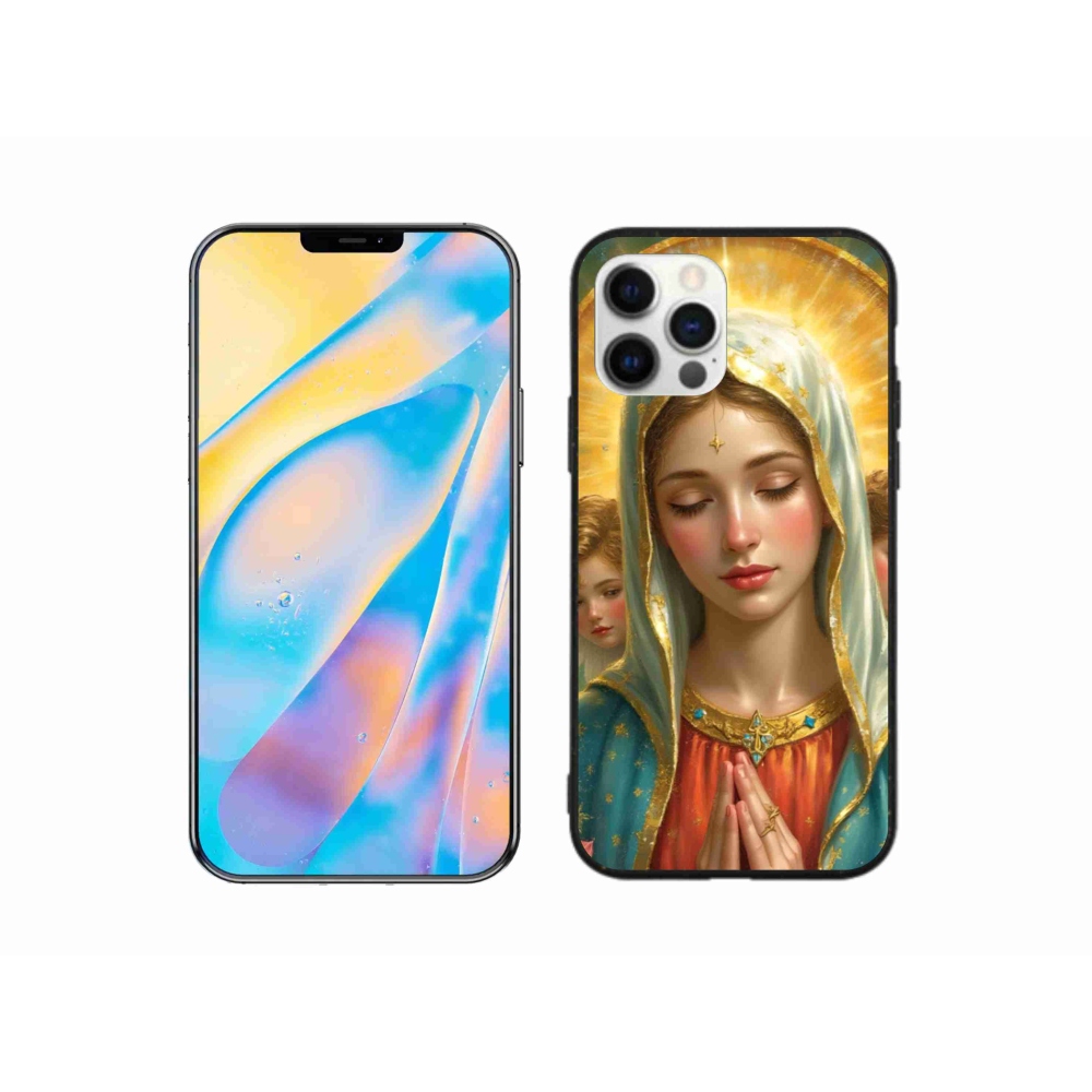 Gelový kryt mmCase na iPhone 12 - náboženský motiv 3