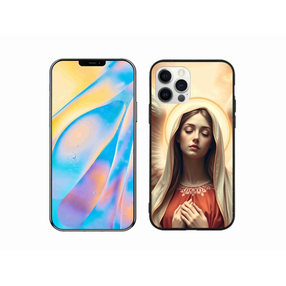 Gelový kryt mmCase na iPhone 12 - náboženský motiv