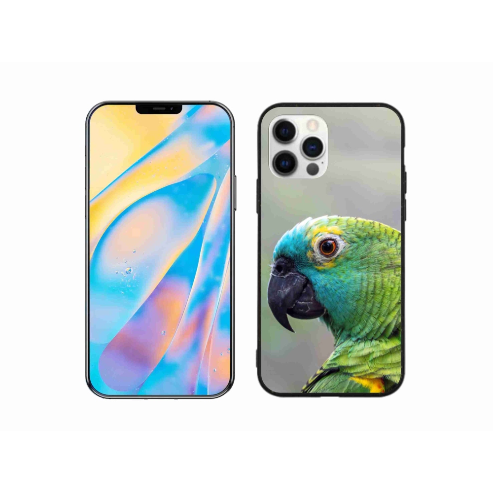 Gelový kryt mmCase na iPhone 12 - papoušek amazoňan