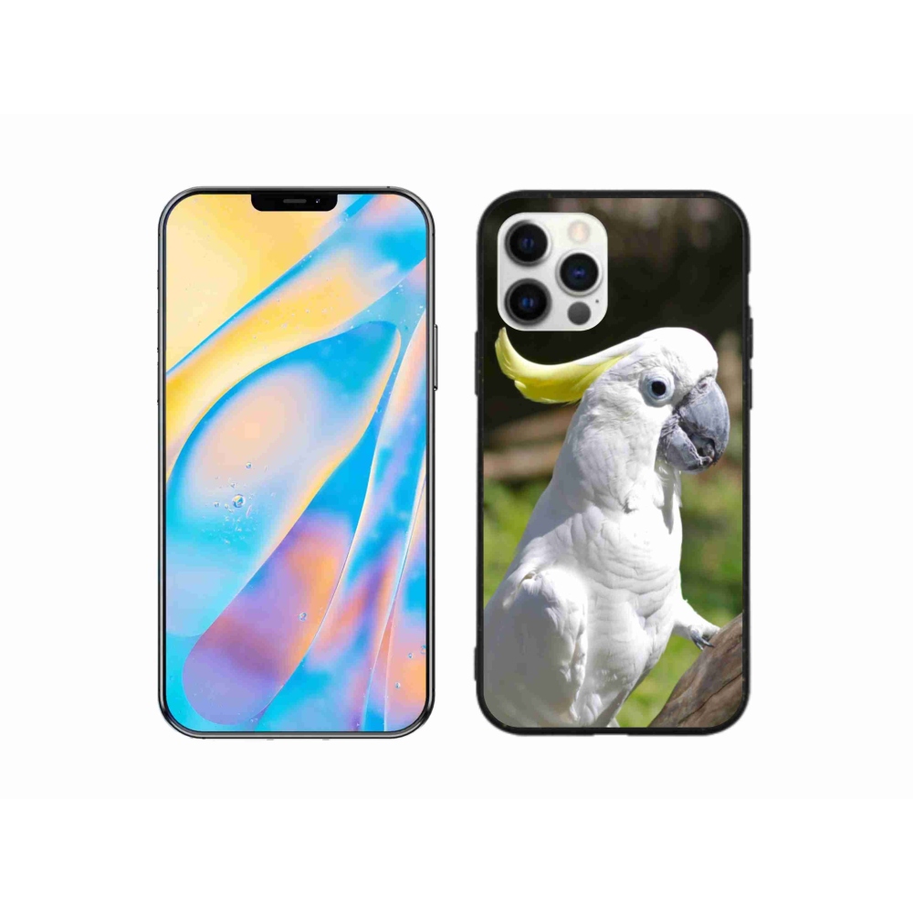 Gelový kryt mmCase na iPhone 12 - papoušek kakadu 2