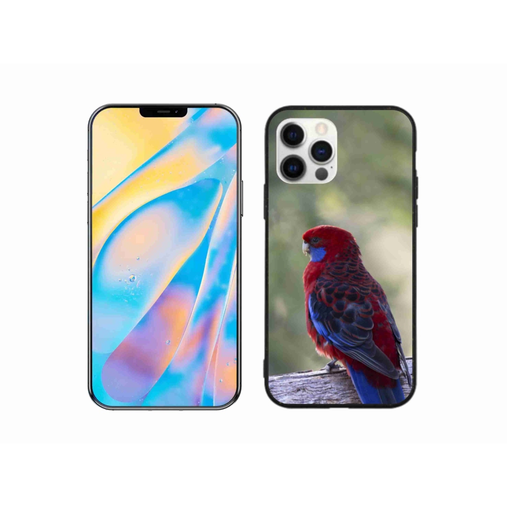 Gelový kryt mmCase na iPhone 12 - papoušek rosela