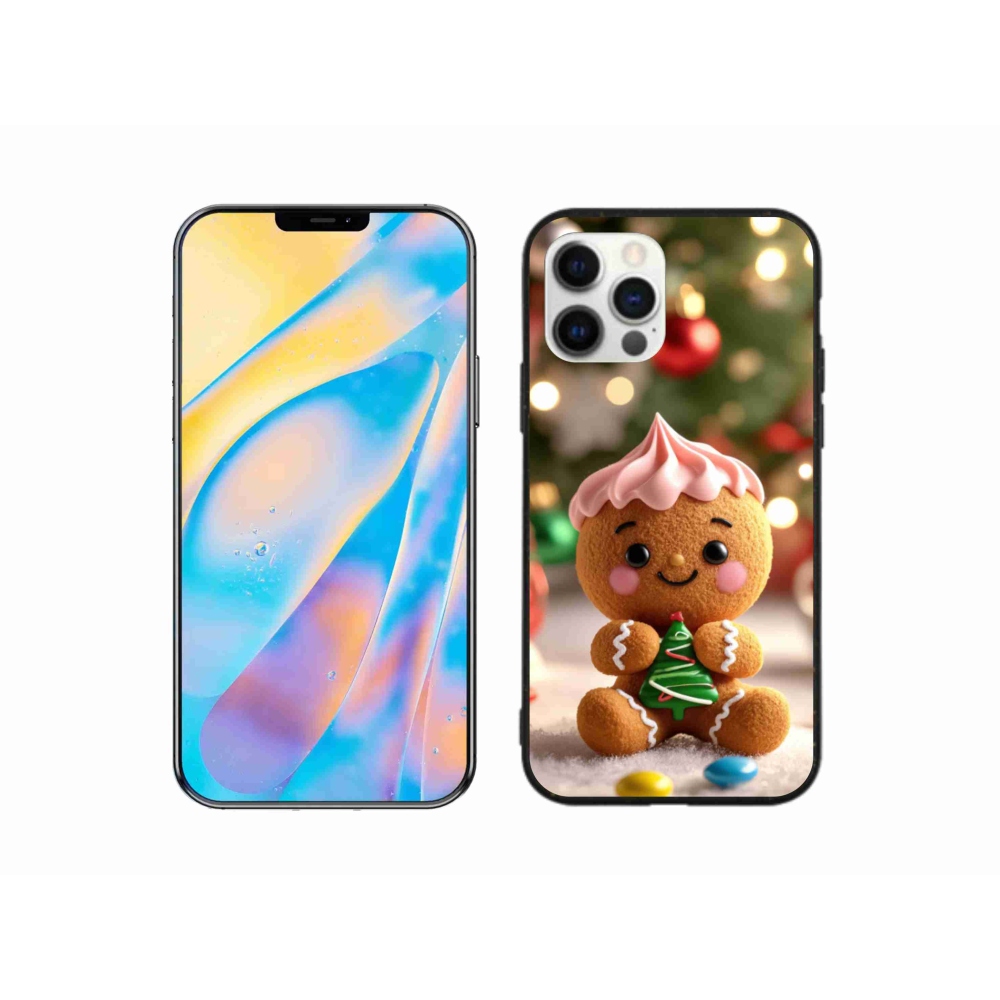 Gelový kryt mmCase na iPhone 12 - perníček