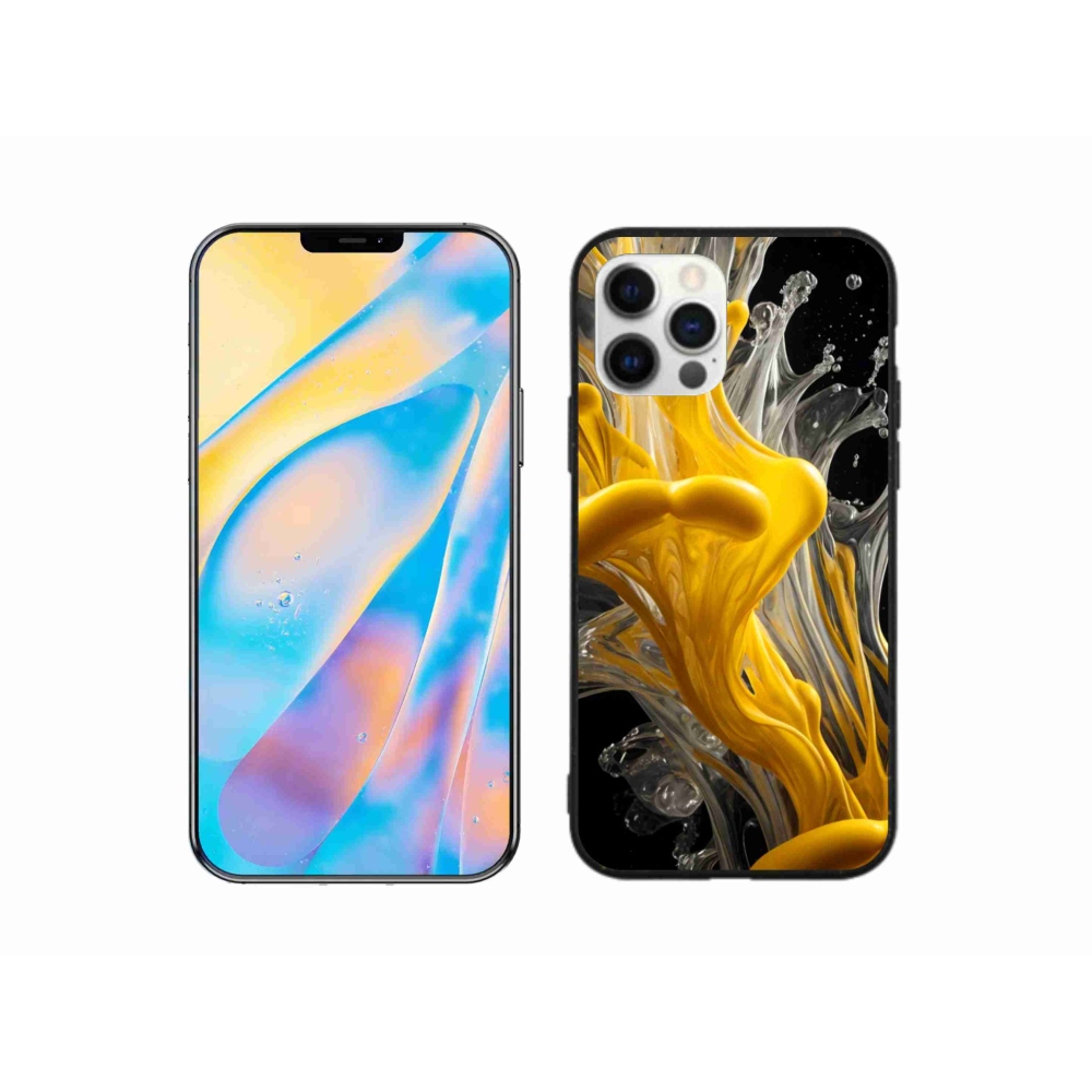 Gelový kryt mmCase na iPhone 12 Pro - abstraktní motiv 48