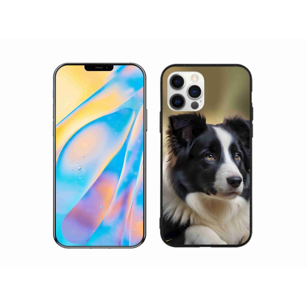 Gelový kryt mmCase na iPhone 12 Pro - border kolie 2
