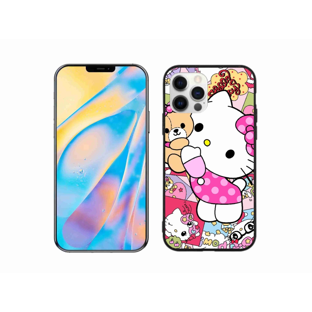 Gelový kryt mmCase na iPhone 12 Pro - cute kitty