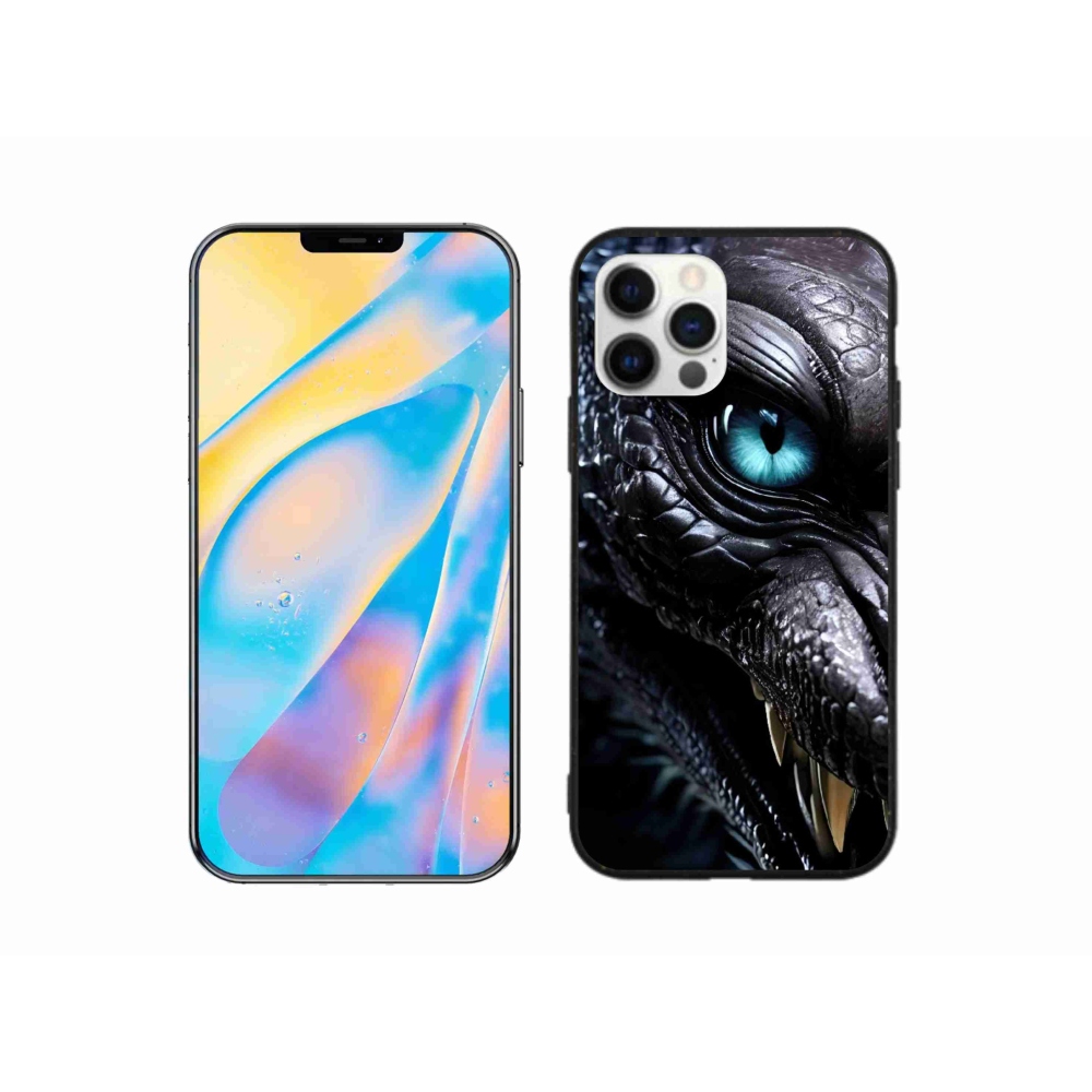Gelový kryt mmCase na iPhone 12 Pro - dračí pohled