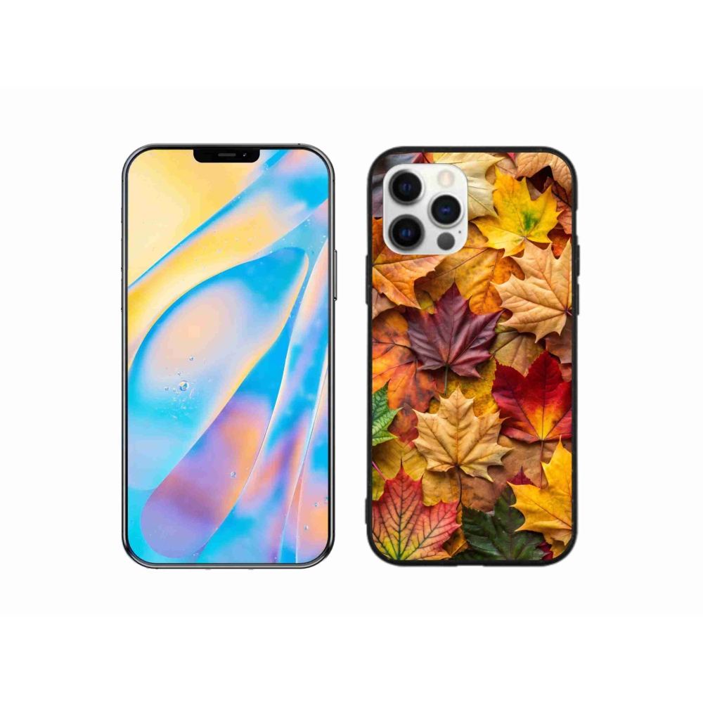 Gelový kryt mmCase na iPhone 12 Pro - javorové listy 2