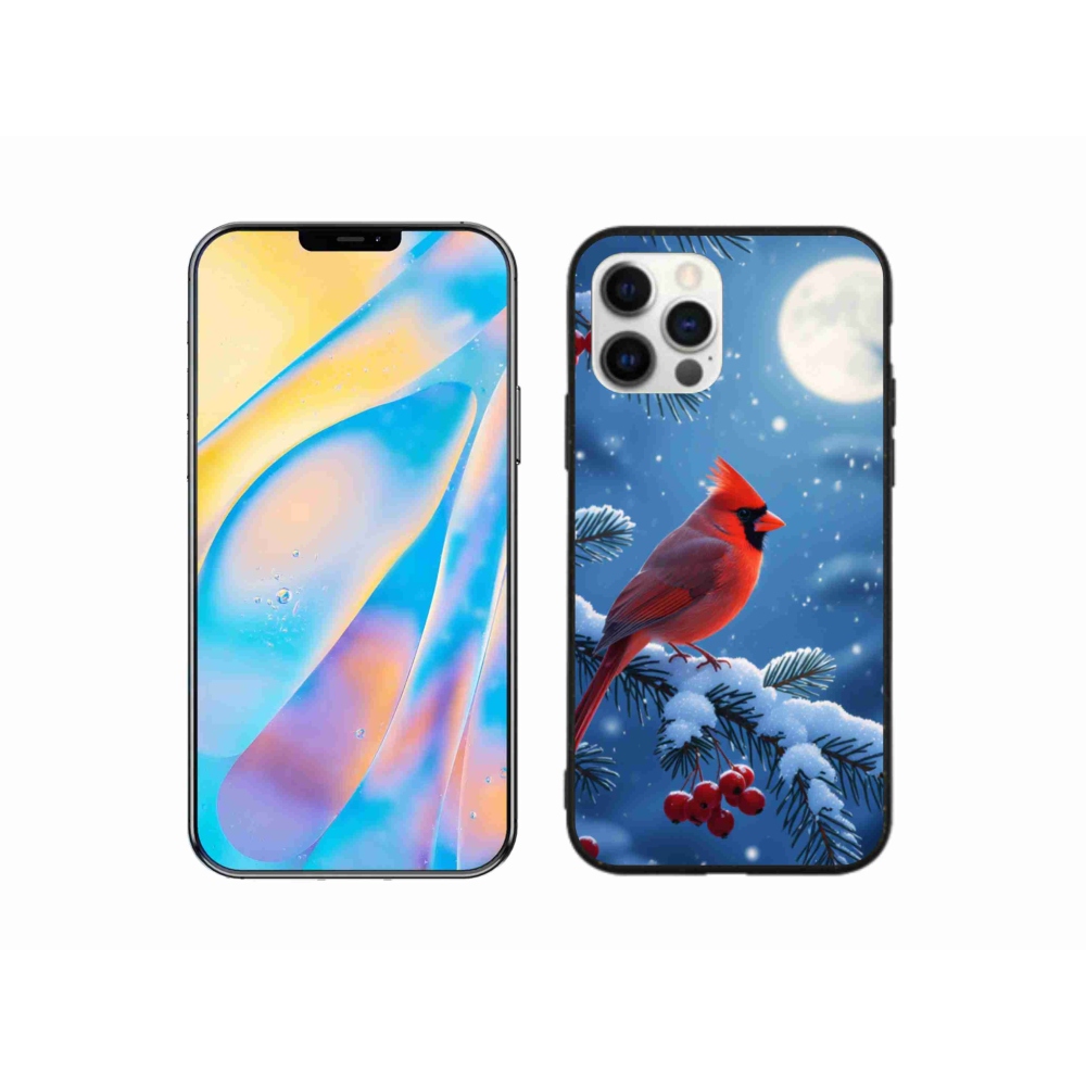 Gelový kryt mmCase na iPhone 12 Pro - kardinál červený