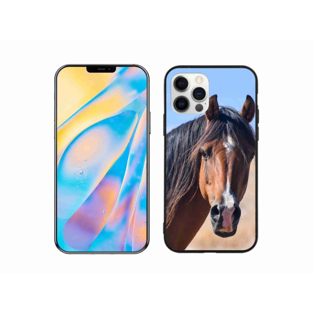 Gelový kryt mmCase na iPhone 12 Pro - klidný kůň