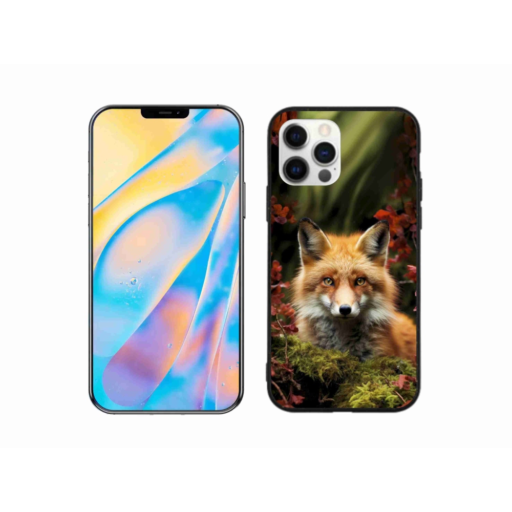 Gelový kryt mmCase na iPhone 12 Pro - liška v lese