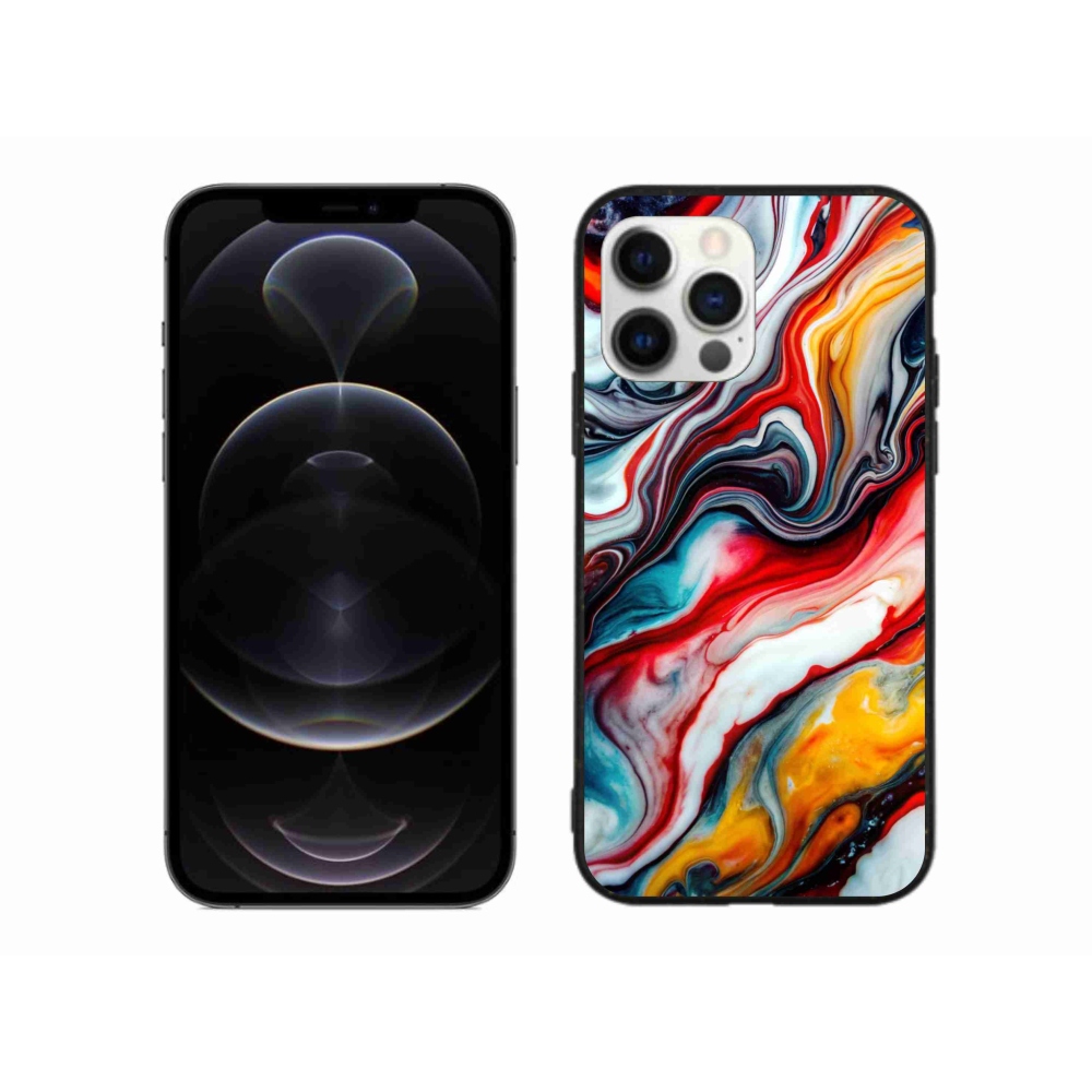 Gelový kryt mmCase na iPhone 12 Pro Max - abstraktní motiv 35