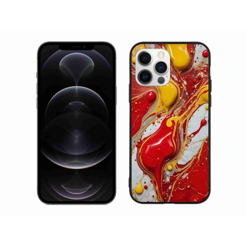 Gelový kryt mmCase na iPhone 12 Pro Max - abstraktní motiv 42