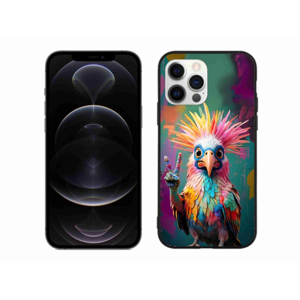Gelový kryt mmCase na iPhone 12 Pro Max - barevný rebel