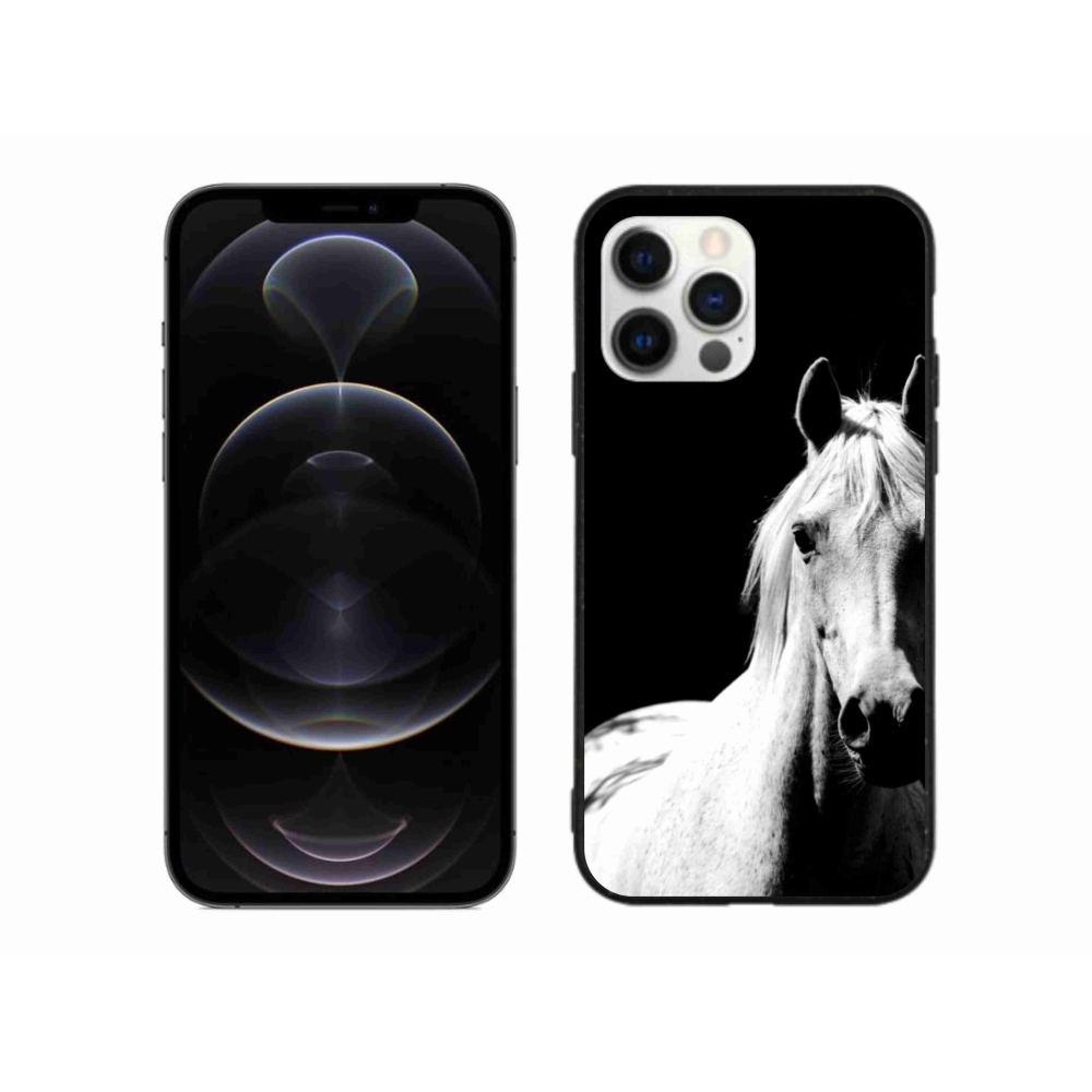 Gelový kryt mmCase na iPhone 12 Pro Max - bílý kůň 5