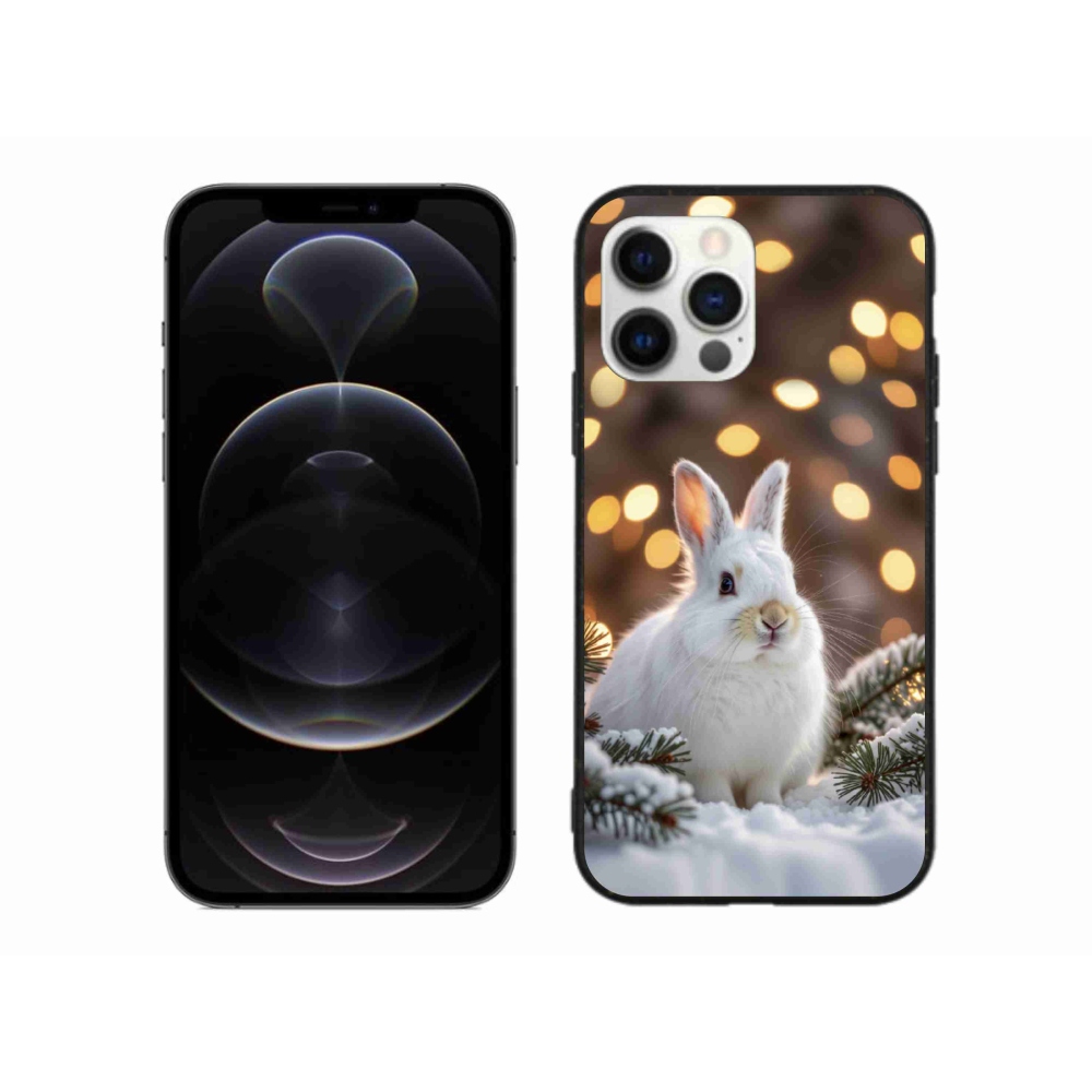 Gelový kryt mmCase na iPhone 12 Pro Max - bílý zajíc