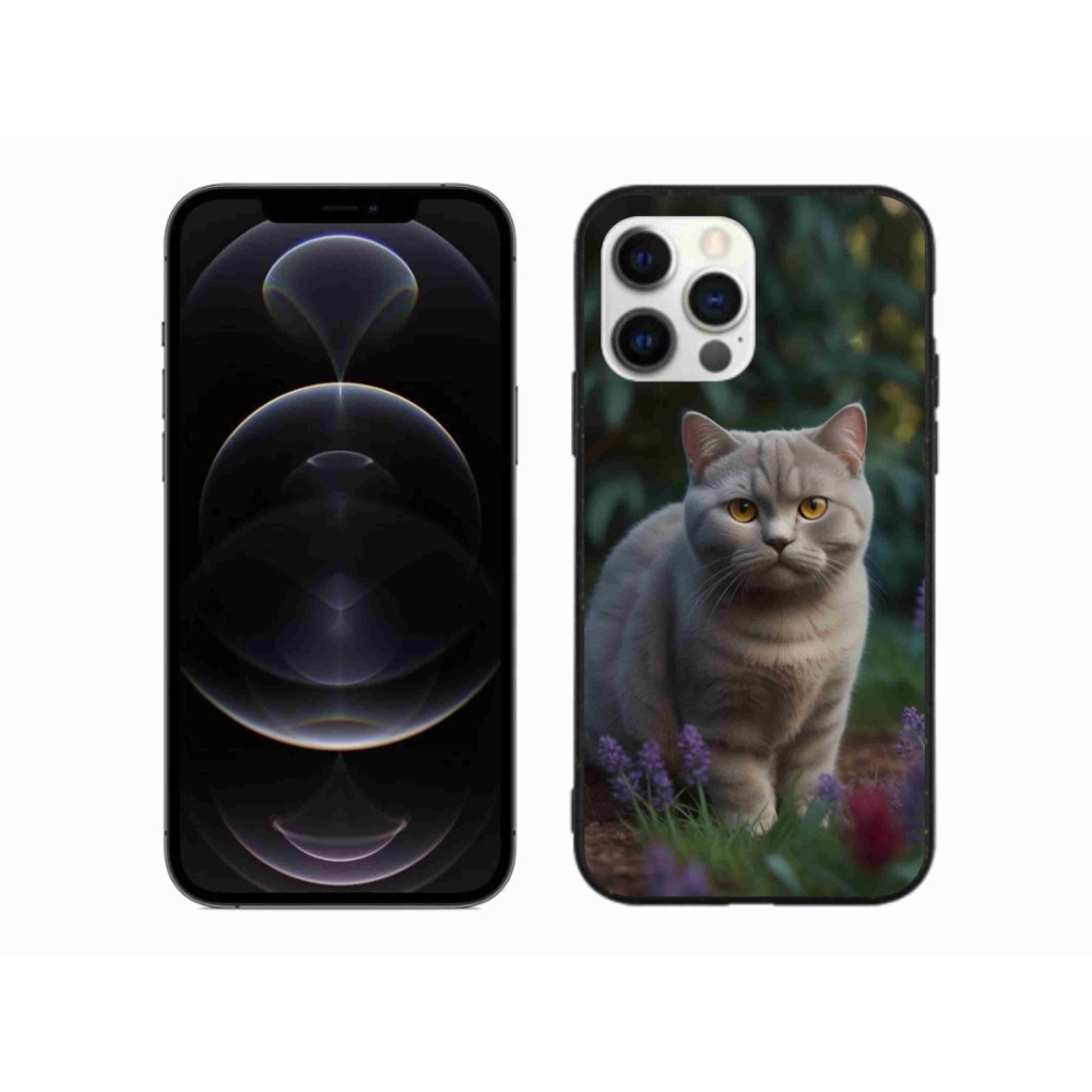 Gelový kryt mmCase na iPhone 12 Pro Max - britská kočka