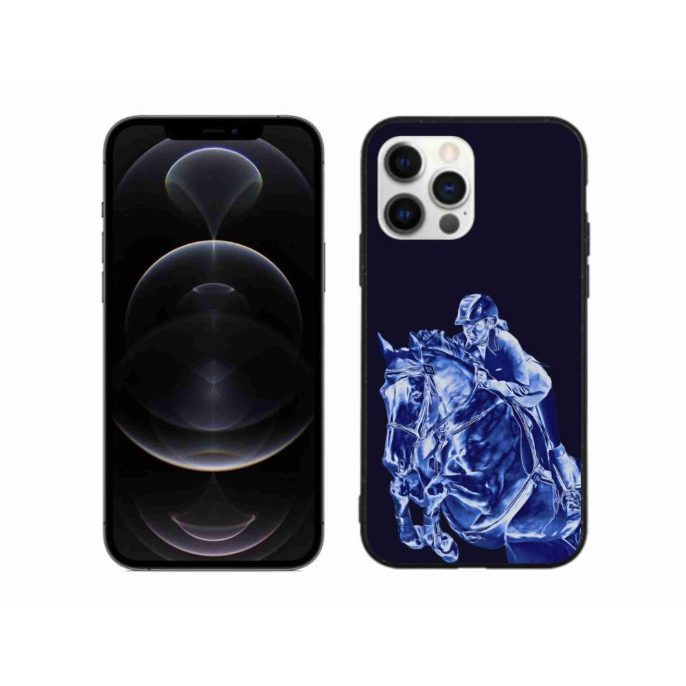 Gelový kryt mmCase na iPhone 12 Pro Max - dostihový kůň