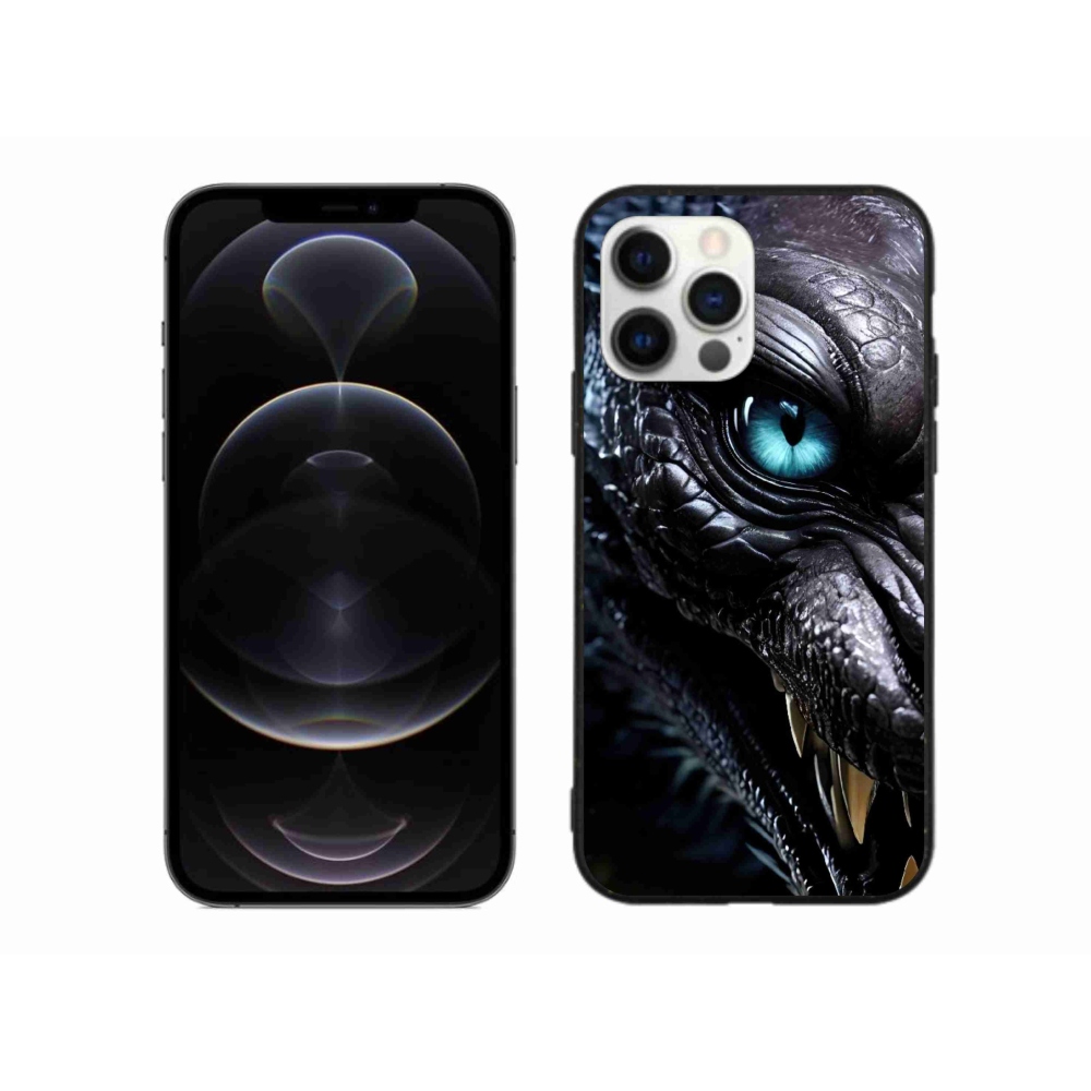 Gelový kryt mmCase na iPhone 12 Pro Max - dračí pohled