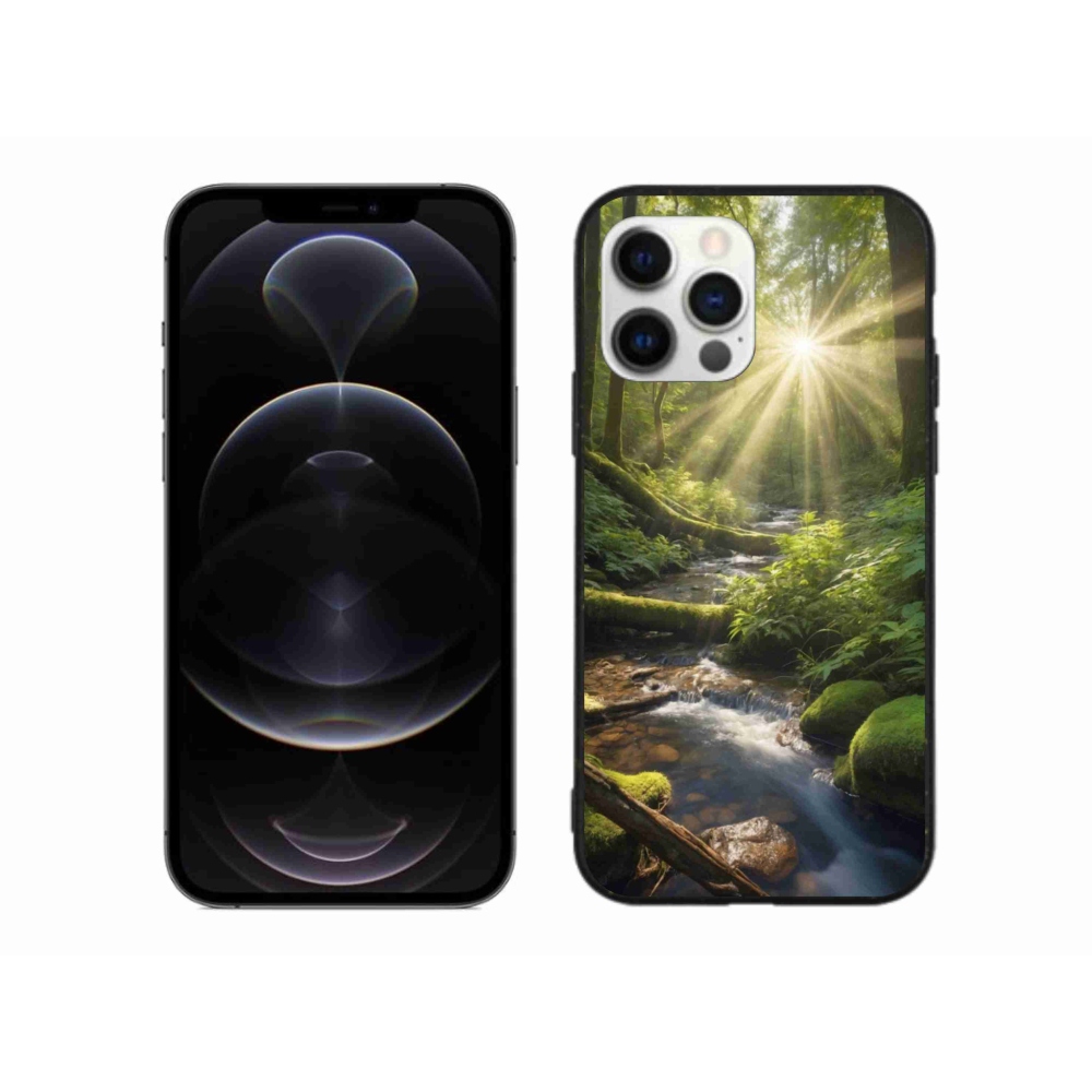 Gelový kryt mmCase na iPhone 12 Pro Max - hlubina lesa