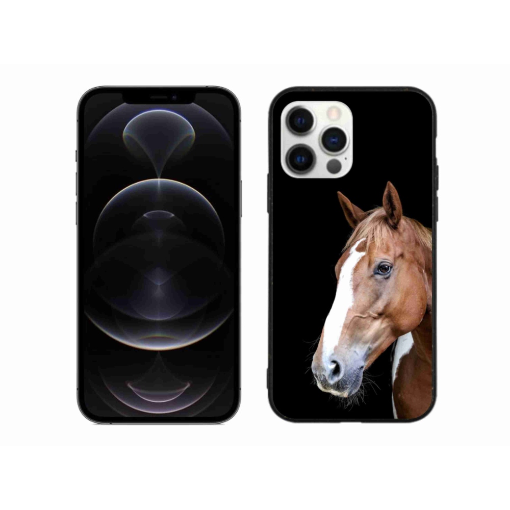 Gelový kryt mmCase na iPhone 12 Pro Max - hnědý kůň 3