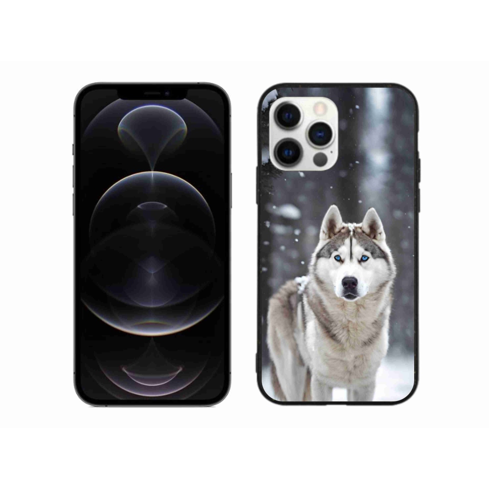Gelový kryt mmCase na iPhone 12 Pro Max - husky 2