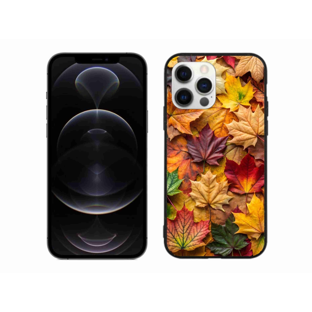 Gelový kryt mmCase na iPhone 12 Pro Max - javorové listy 2