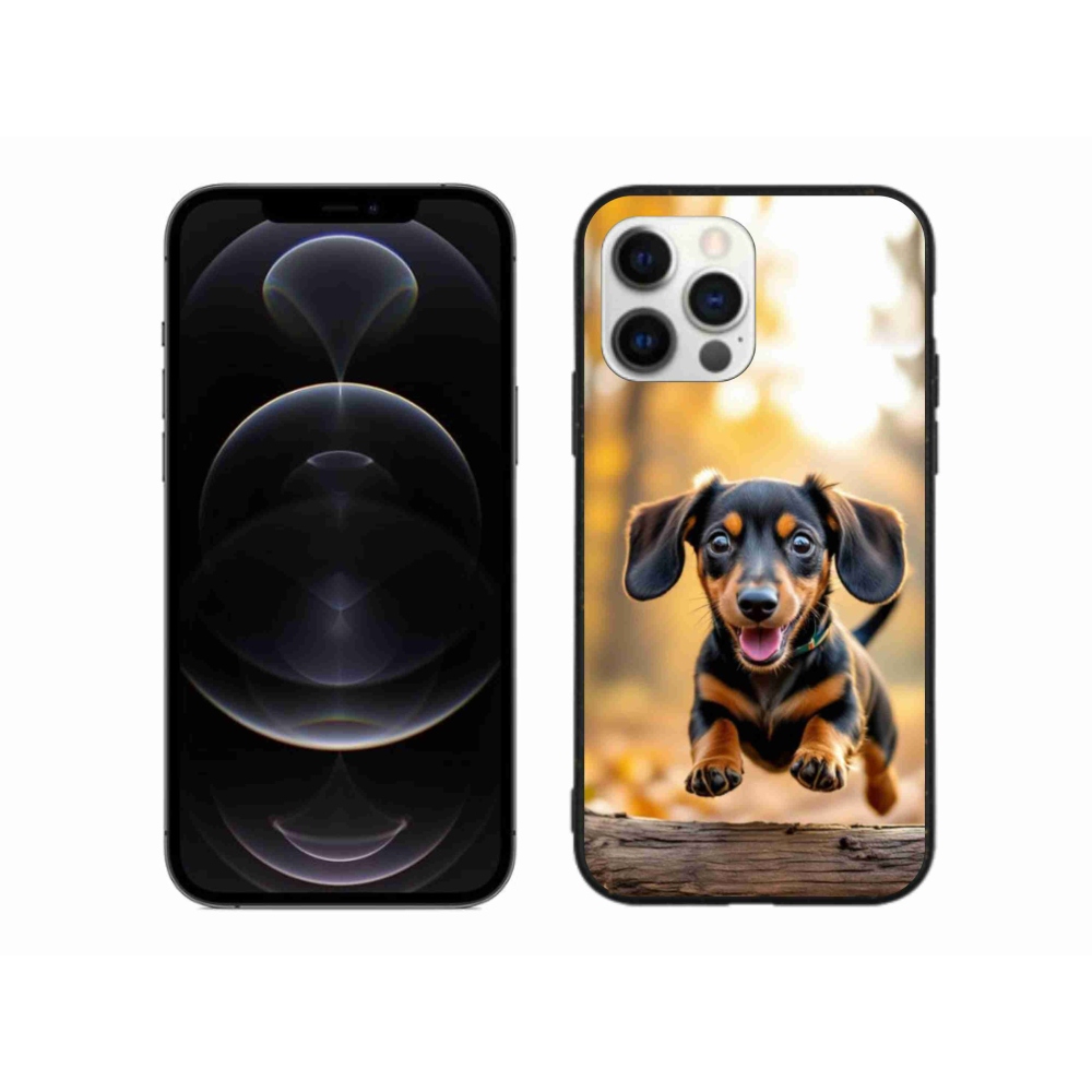 Gelový kryt mmCase na iPhone 12 Pro Max - jezevčík 2