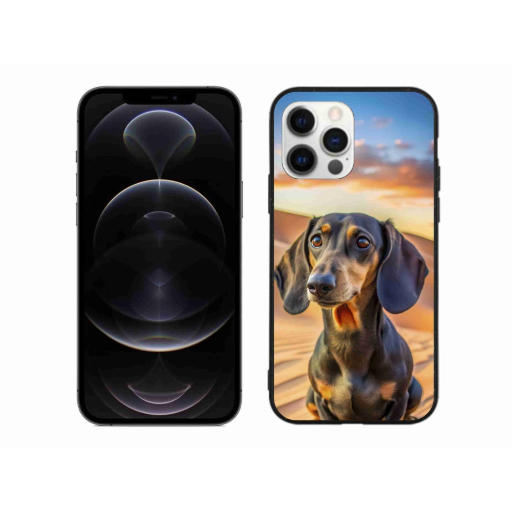 Gelový kryt mmCase na iPhone 12 Pro Max - jezevčík 3 