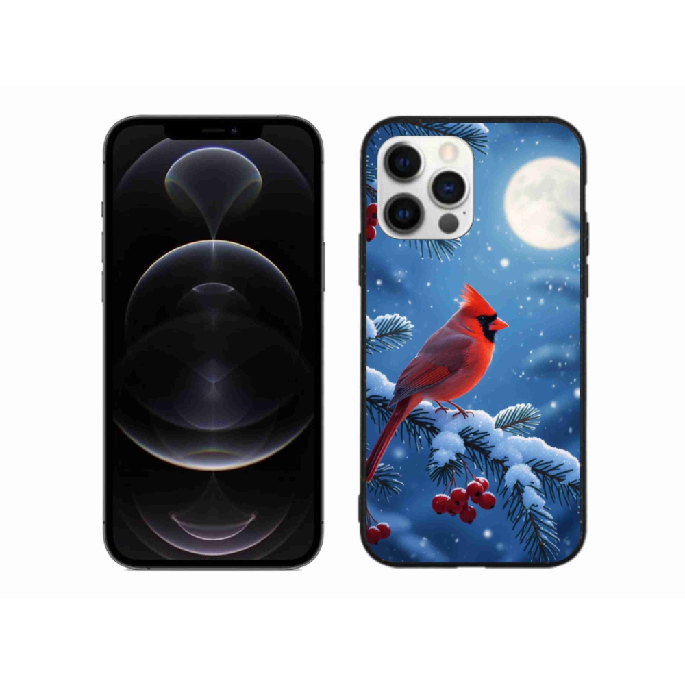 Gelový kryt mmCase na iPhone 12 Pro Max - kardinál červený