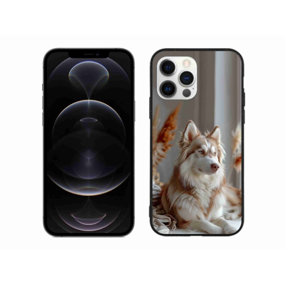 Gelový kryt mmCase na iPhone 12 Pro Max - klidný sibiřský husky