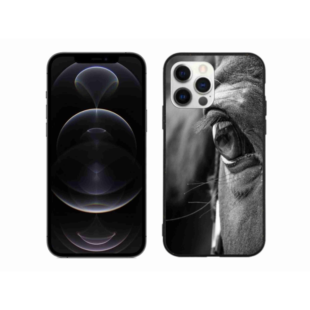 Gelový kryt mmCase na iPhone 12 Pro Max - koňský pohled