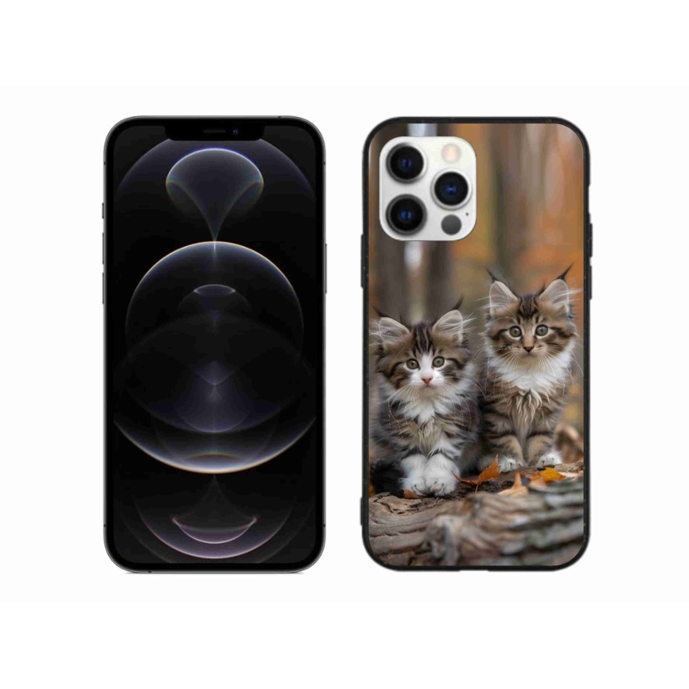 Gelový kryt mmCase na iPhone 12 Pro Max - kočičí duo 3