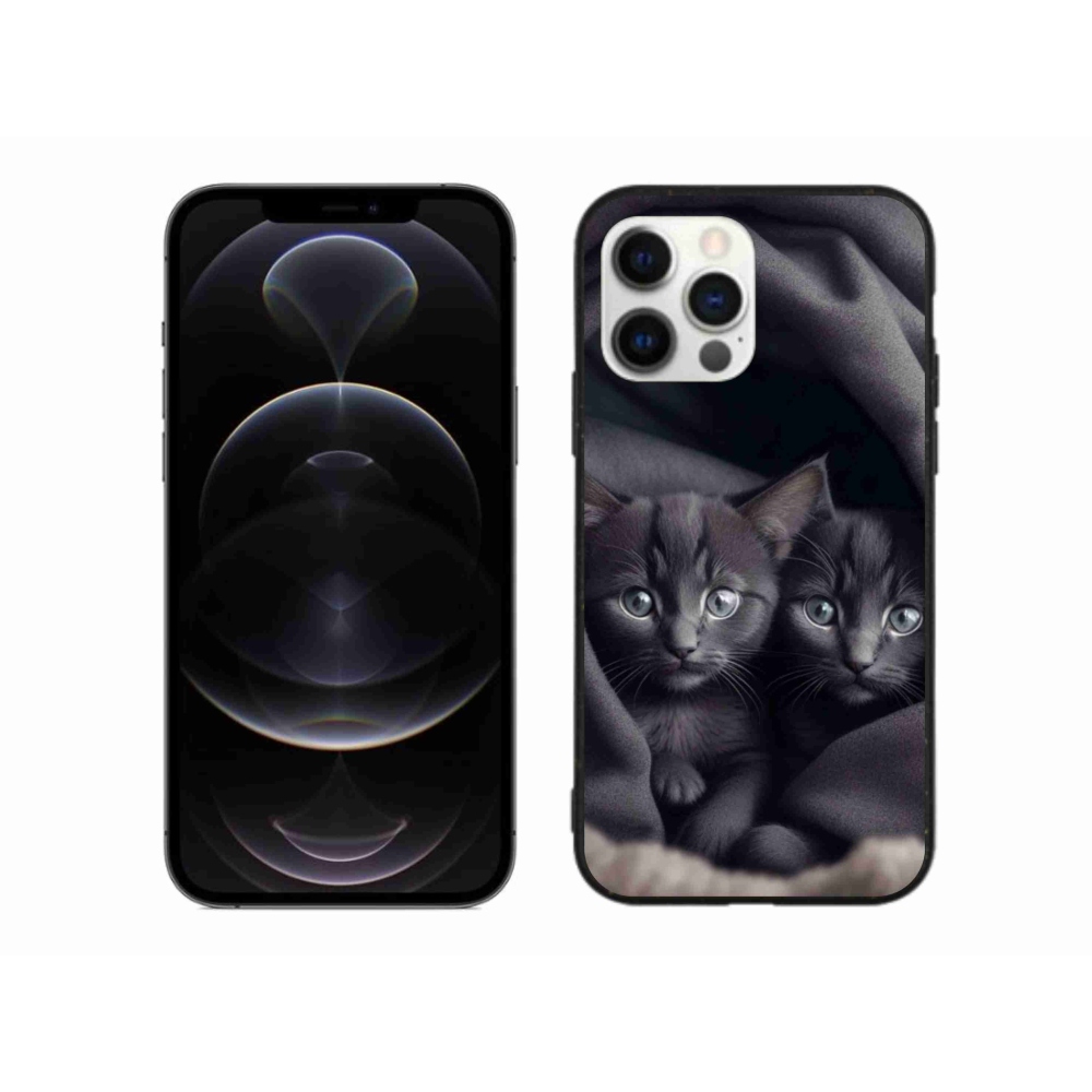 Gelový kryt mmCase na iPhone 12 Pro Max - kočičí duo
