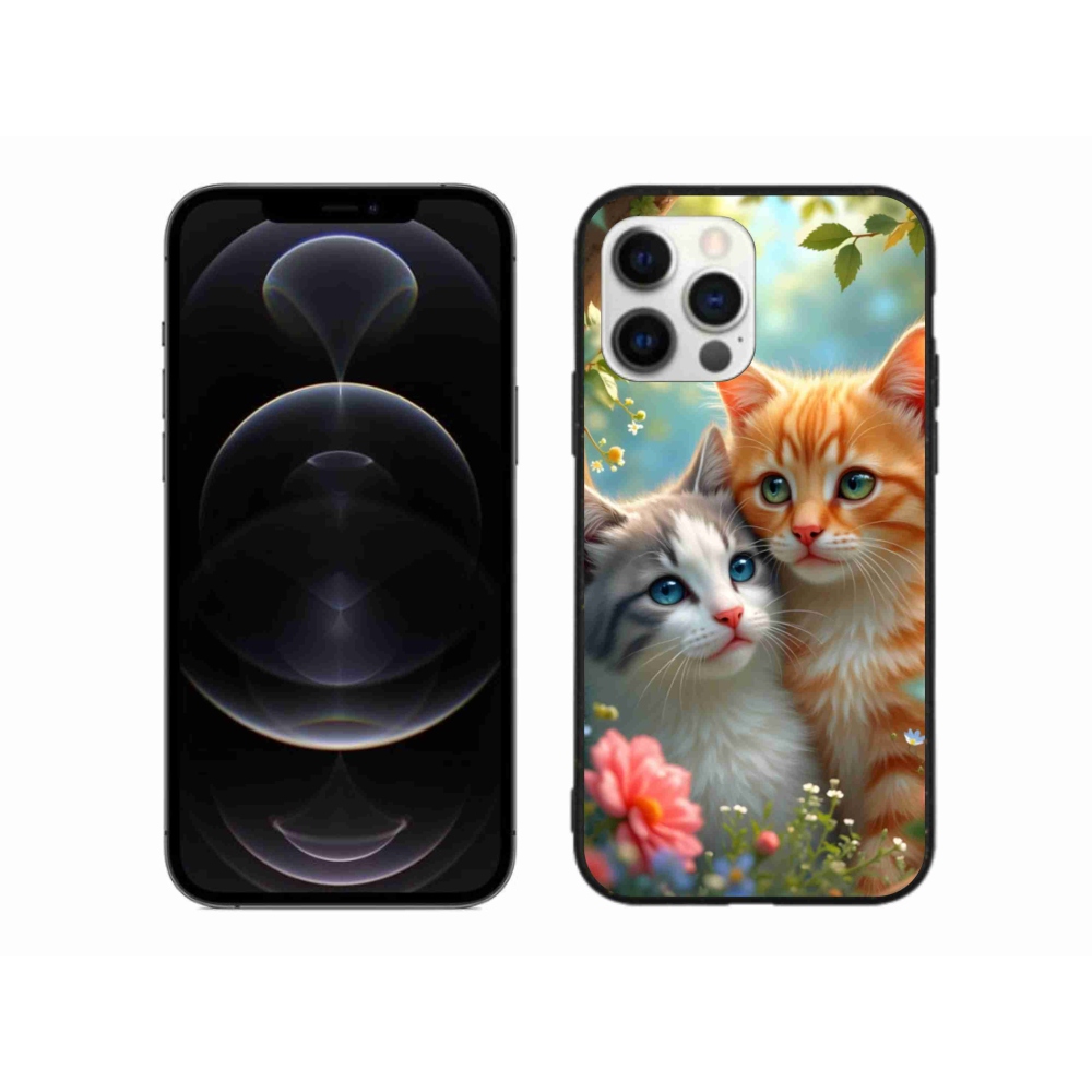 Gelový kryt mmCase na iPhone 12 Pro Max - kočičí láska 2