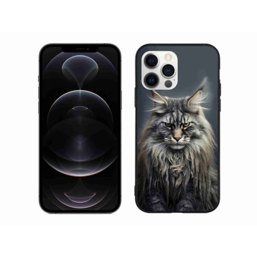 Gelový kryt mmCase na iPhone 12 Pro Max - kočíčí pohled 4