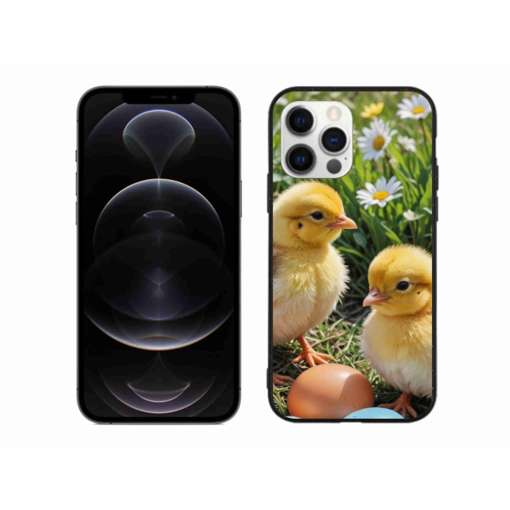 Gelový kryt mmCase na iPhone 12 Pro Max - kuřátka