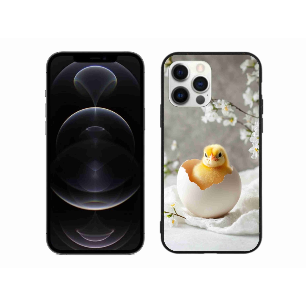 Gelový kryt mmCase na iPhone 12 Pro Max - kuřátko