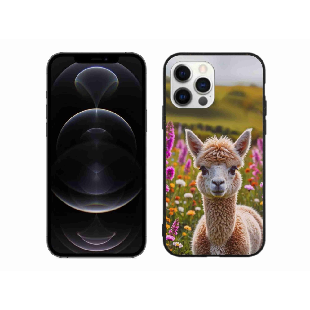 Gelový kryt mmCase na iPhone 12 Pro Max - lama na louce