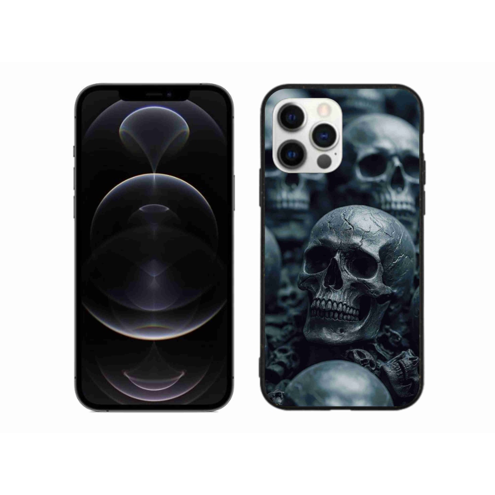 Gelový kryt mmCase na iPhone 12 Pro Max - lebka 2