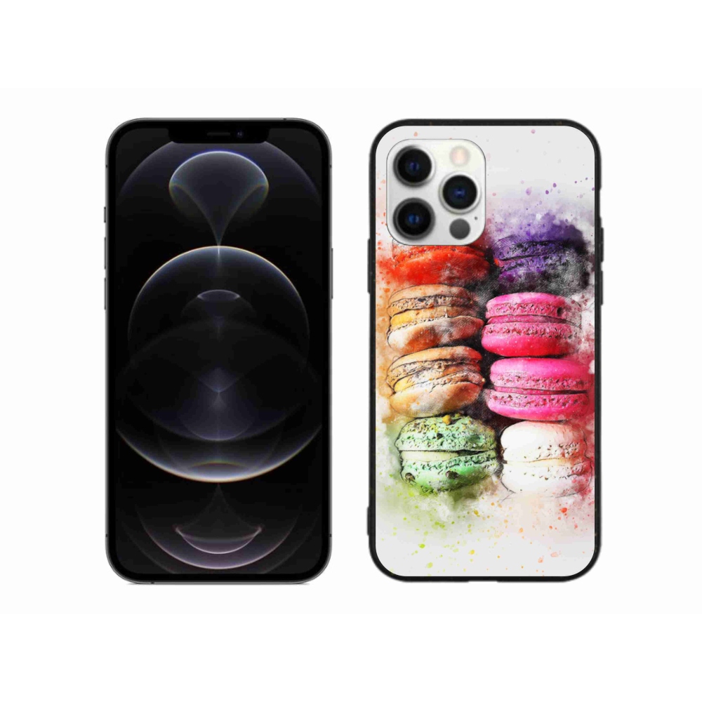 Gelový kryt mmCase na iPhone 12 Pro Max - makrónky